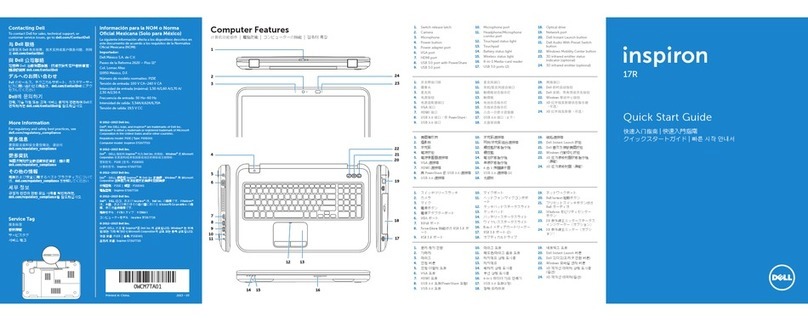 Dell Inspiron 17R 5720 quick start guide