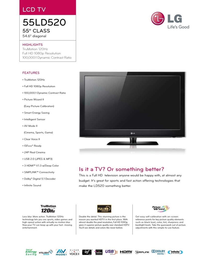 LG 55LD520 User manual