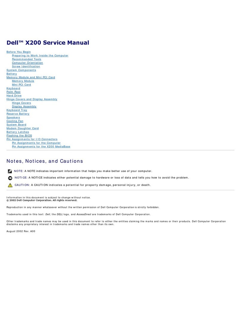 Dell Inspiron X200 User manual