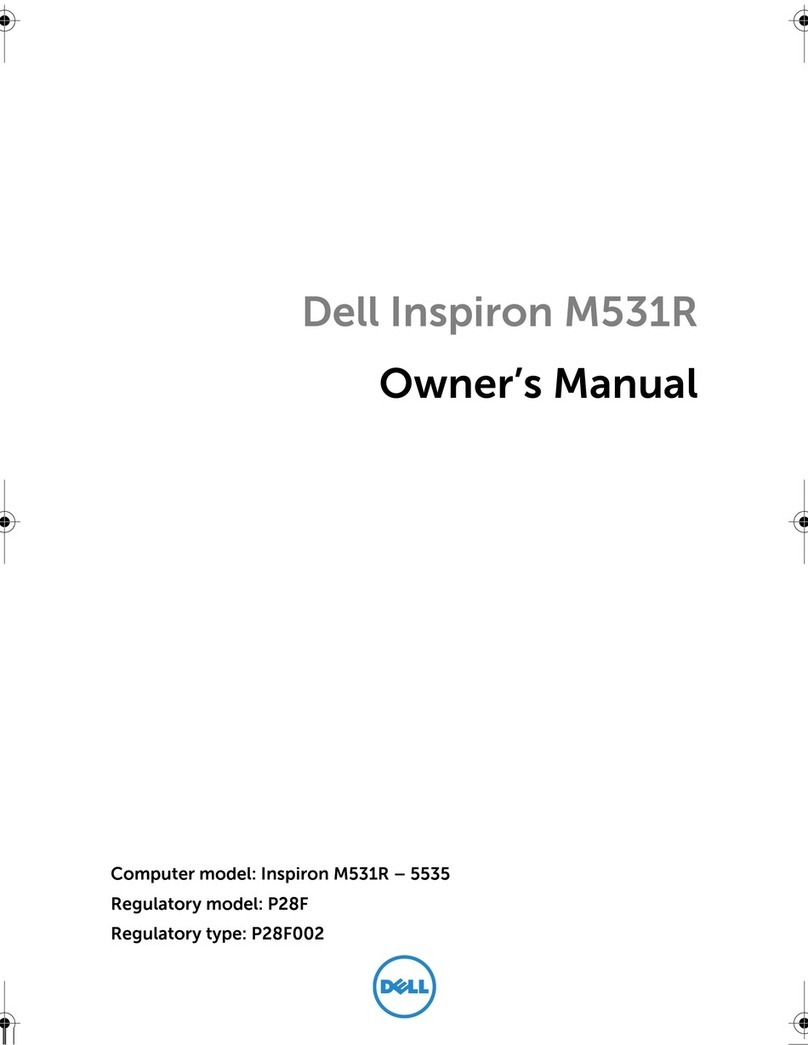 Dell Inspiron M531R owner's manual