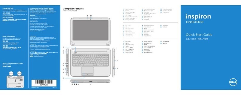 Dell Inspiron M431R User manual