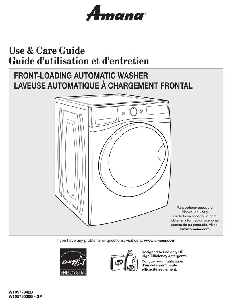Amana NFW5700B Series User manual