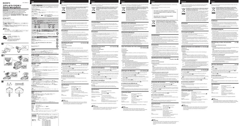Sony ECM-HST1 User manual