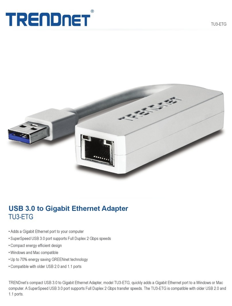 TRENDnet TU3-ETG User manual