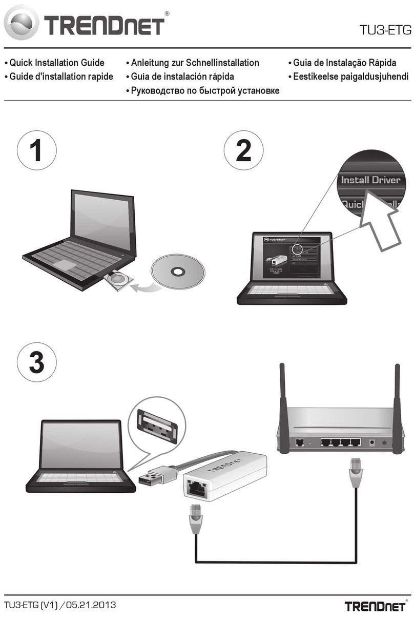 TRENDnet TU3-ETG User manual