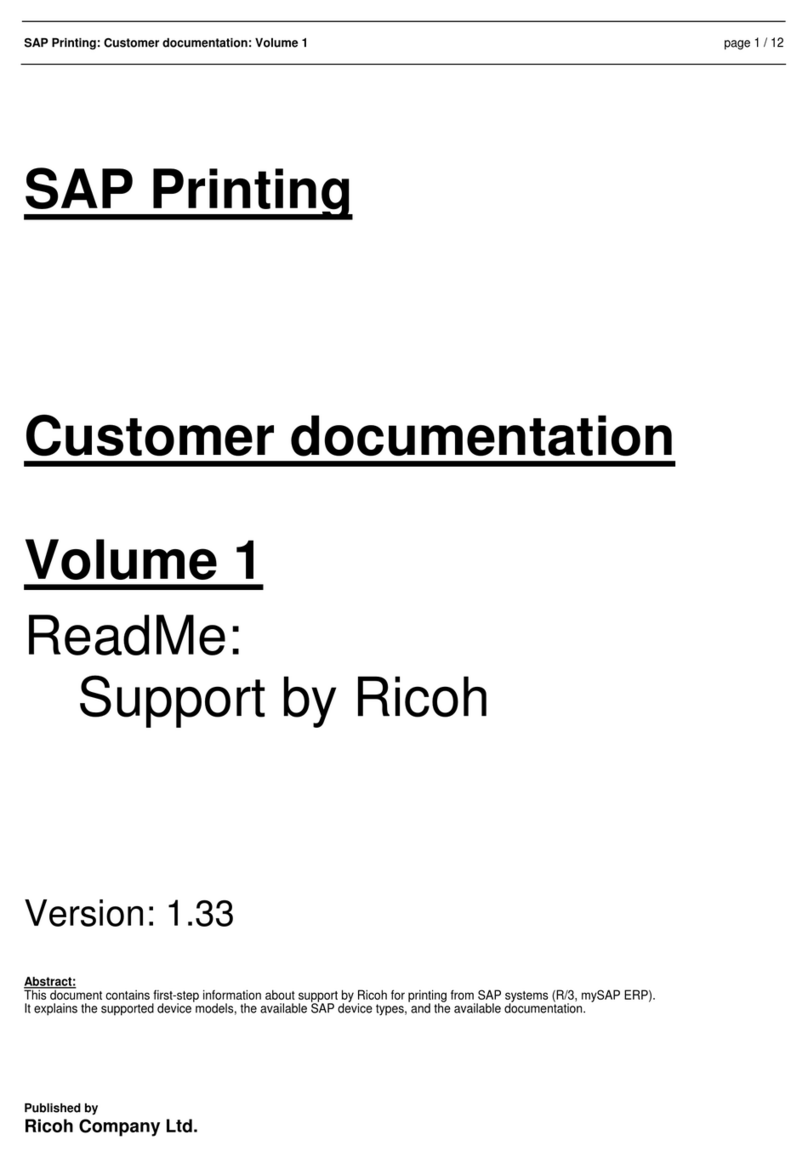 Ricoh AP410i - Aficio B/W Laser Printer User manual