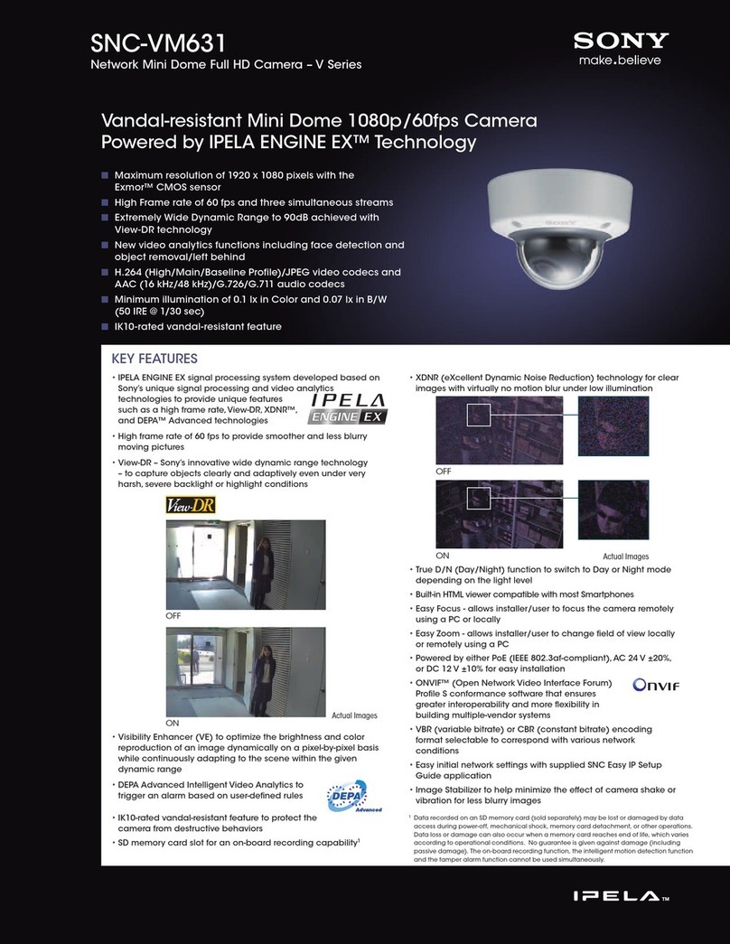 Sony SNCVM631 User manual