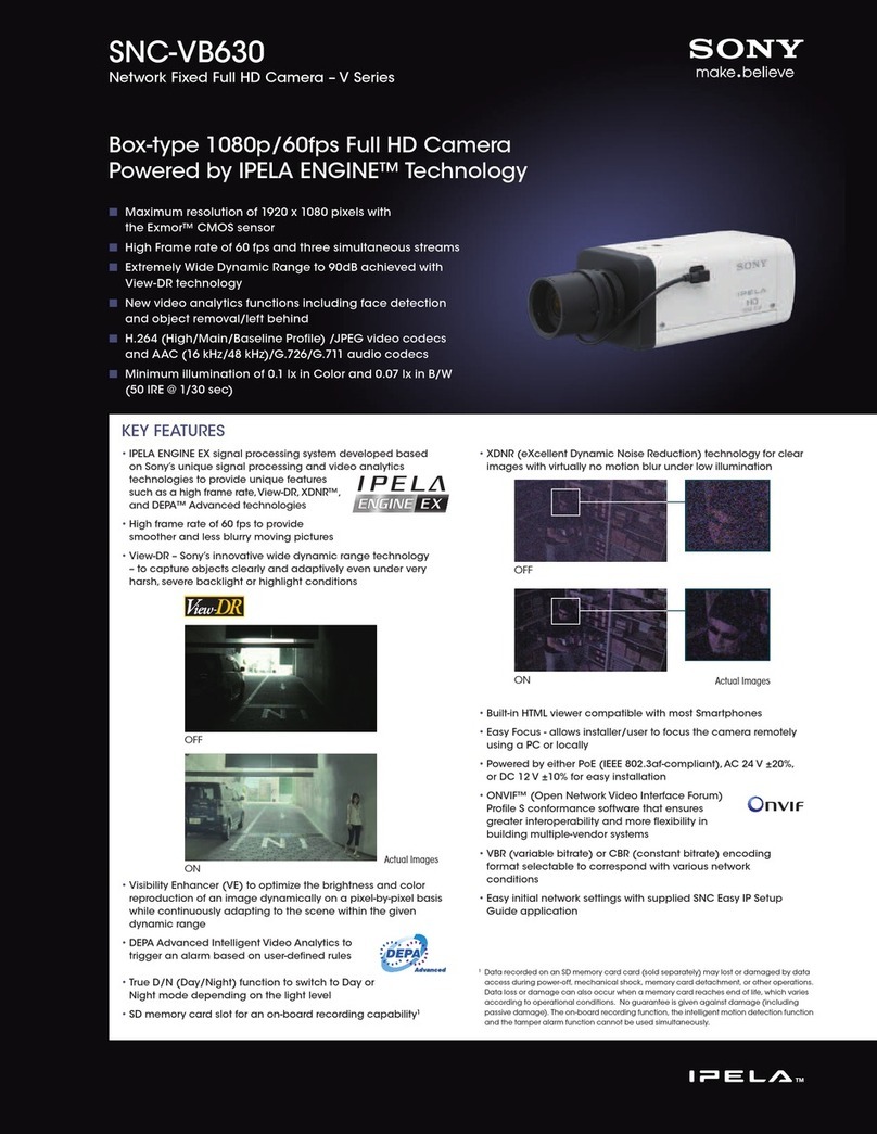 Sony SNCVB630 User manual