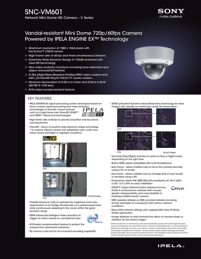 Sony SNCVM601 User manual