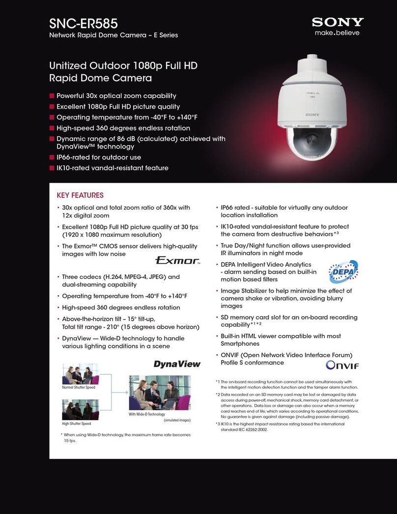 Sony Ipela SNC-ER585 User manual