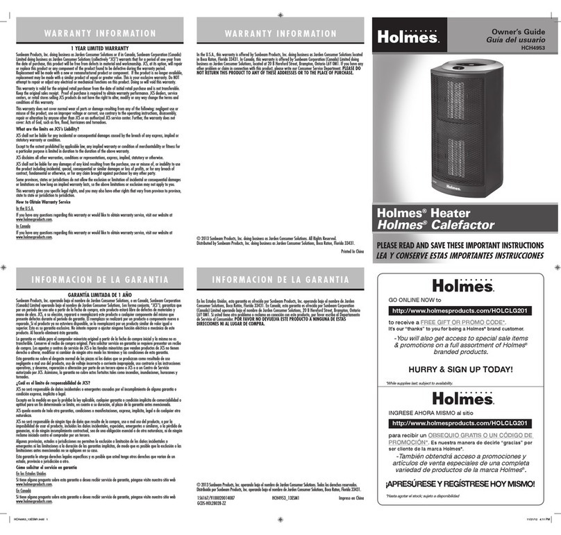 Holmes HCH4953 owner's guide