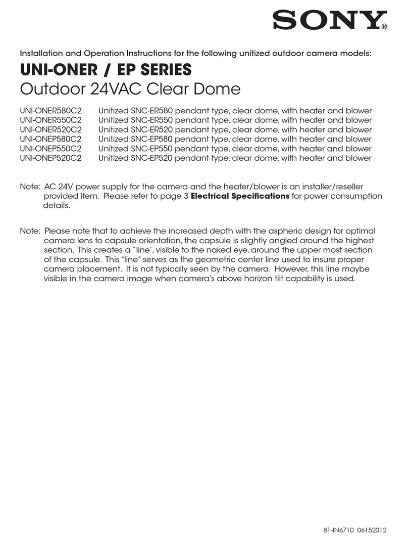 Sony UNIONEP520C2 Installation and operation instructions