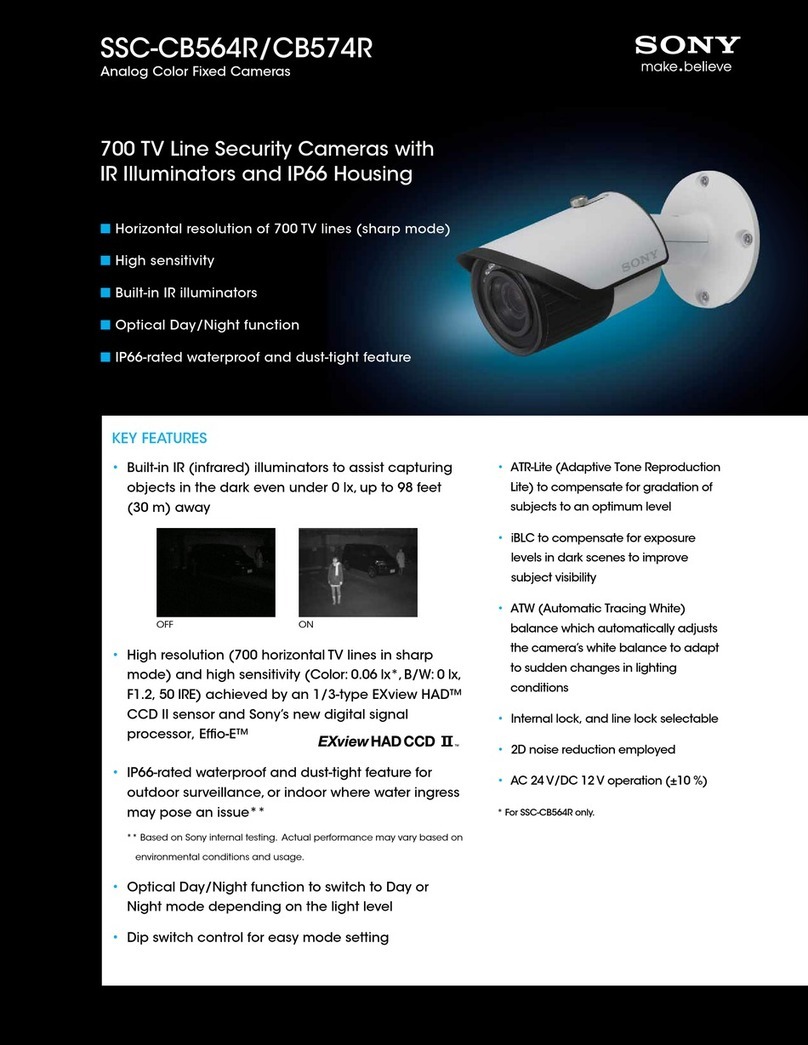 Sony SSC-CB564R Specification sheet