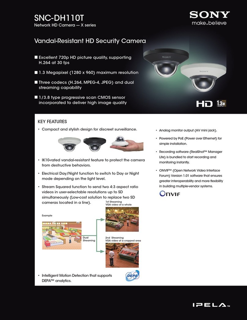 Sony SNC-DH110T User manual Sony SNC-DH110T User manual