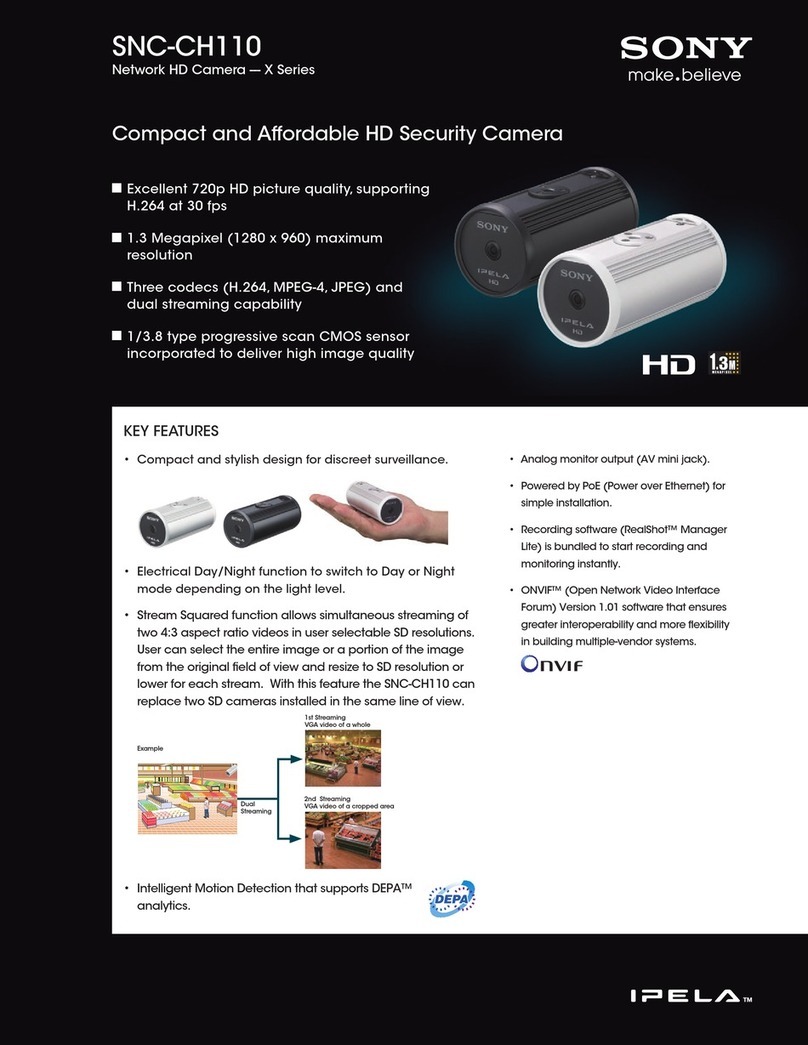 Sony IPELA SNC-CH110 User manual