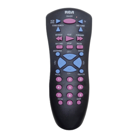 RCA RCU310BB - Universal Remote Control User manual