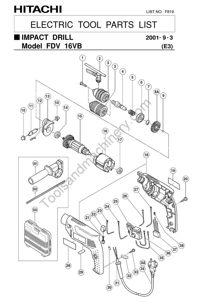 Hitachi FDV 16VB User manual