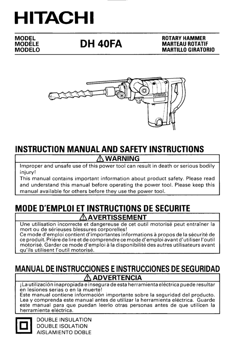 Hitachi DH 40FA instruction manual