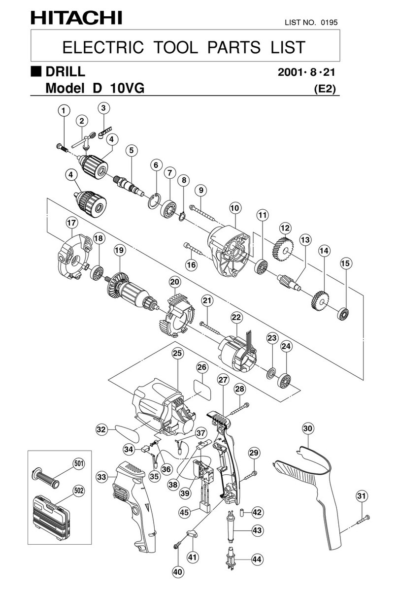 Hitachi D10VG User manual