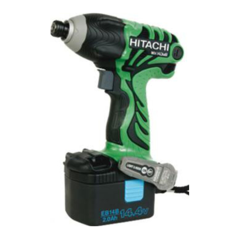 Hitachi WH14DMR - Cordless Impact Driver 14.4 Volt User manual