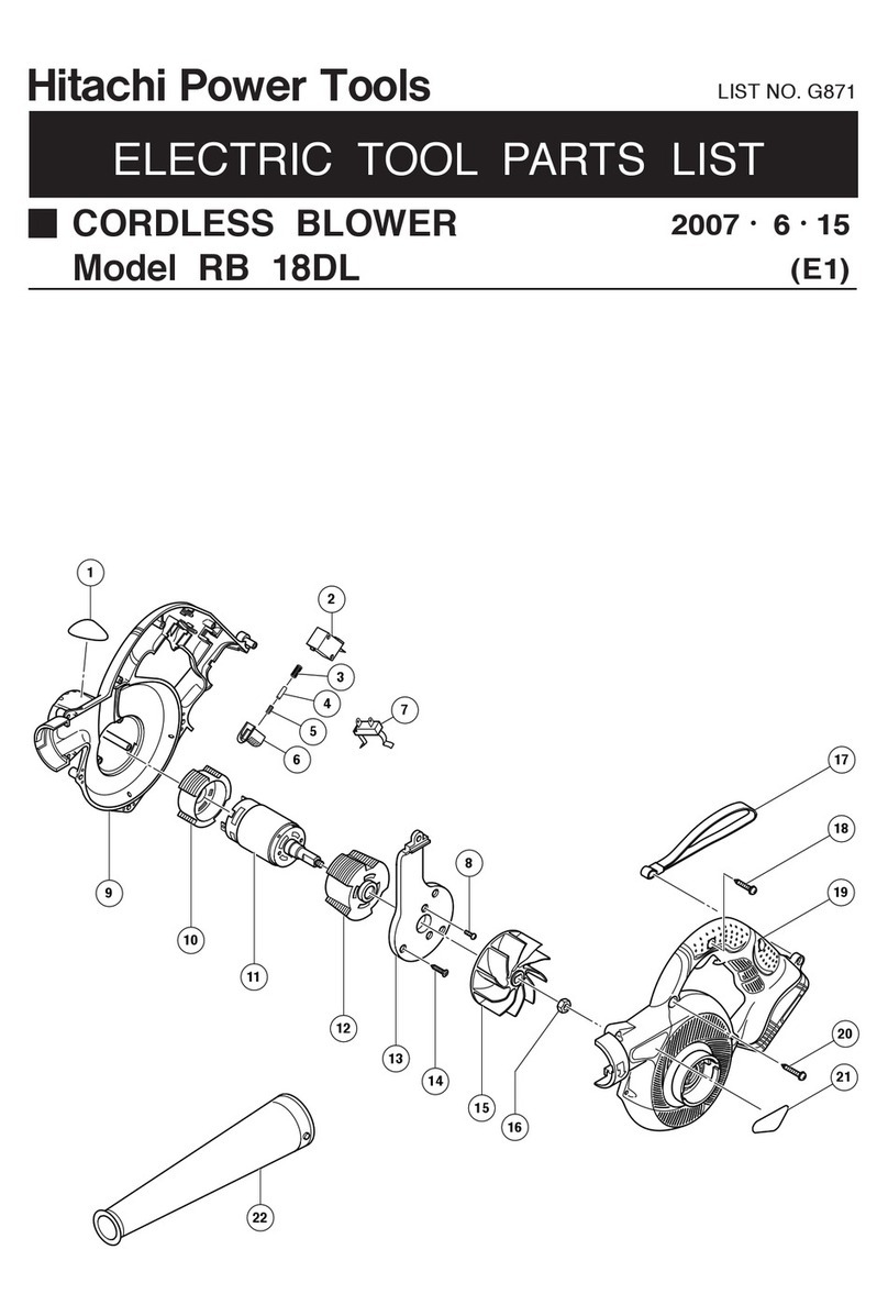 Hitachi RB18DL User manual