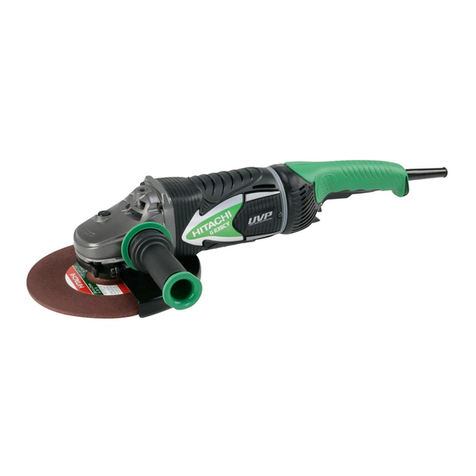 Hitachi G23SCY - 9 in. Anti-Vibration Angle Grinder Installation instructions Hitachi G23SCY - 9 in. Anti-Vibration Angle Grinder Installation instructions
