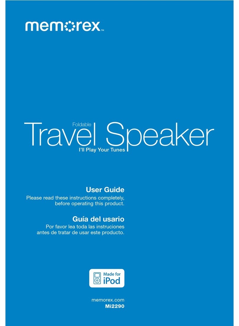 Memorex Mi2290WHT - Travel Speaker With iPod Dock User manual
