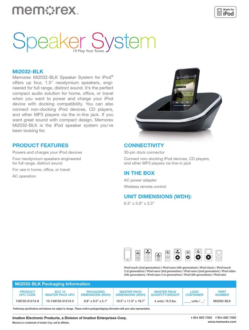 Memorex Mi2032-BLK Product features