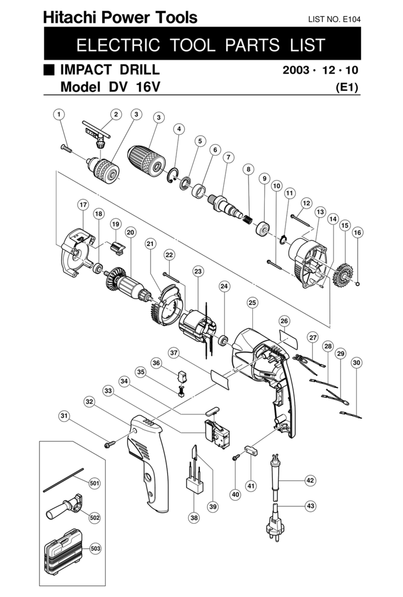 Hitachi DV 16V User manual