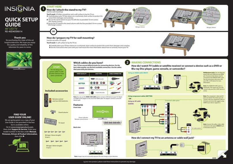 Insignia NS-40D40SNA14 User manual