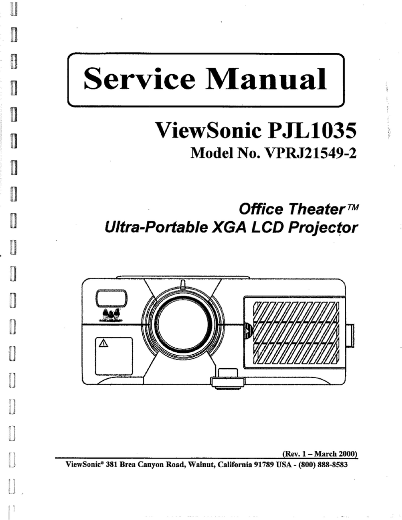 ViewSonic PJL1035 - LCD Projector SXGA User manual