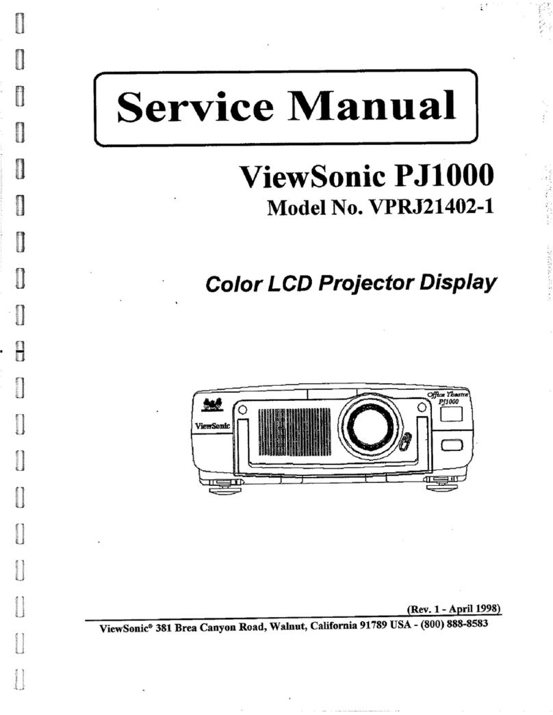 ViewSonic PJ1000 - LCD Projector User manual