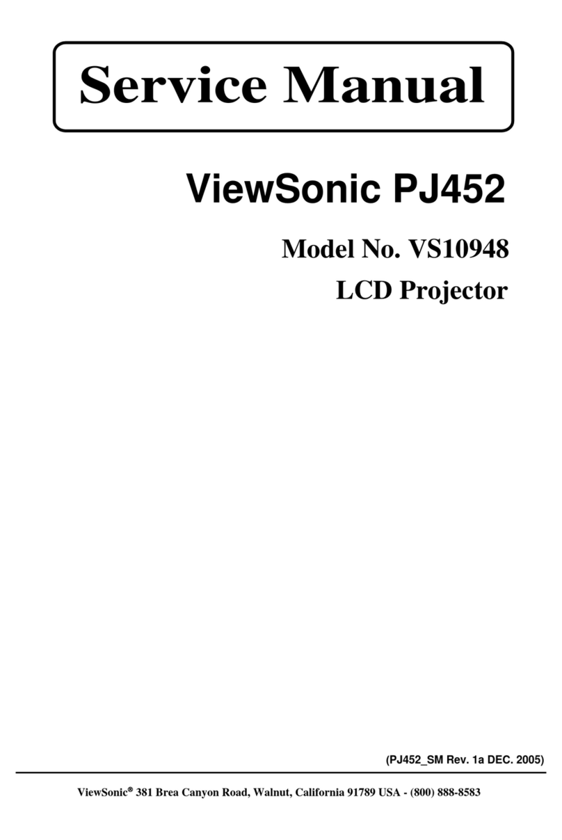 ViewSonic PJ452 - LCD XGA Projector-4.9LBS User manual