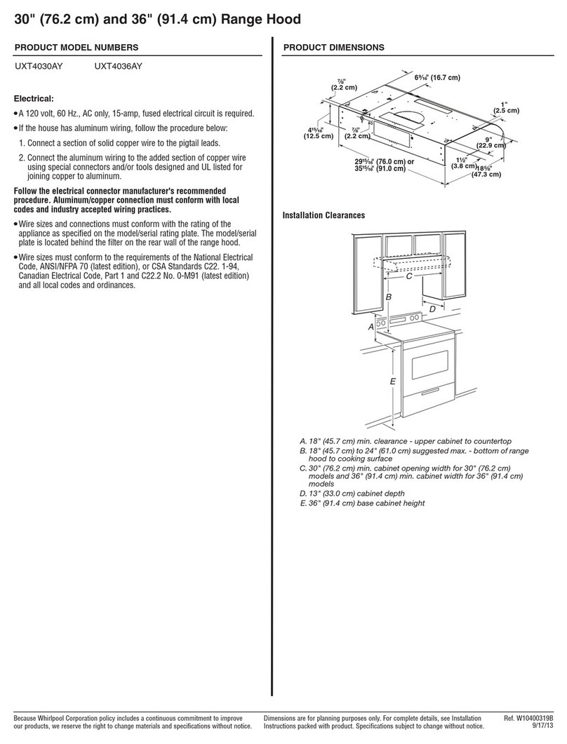 Amana UXT4030AY Parts list manual