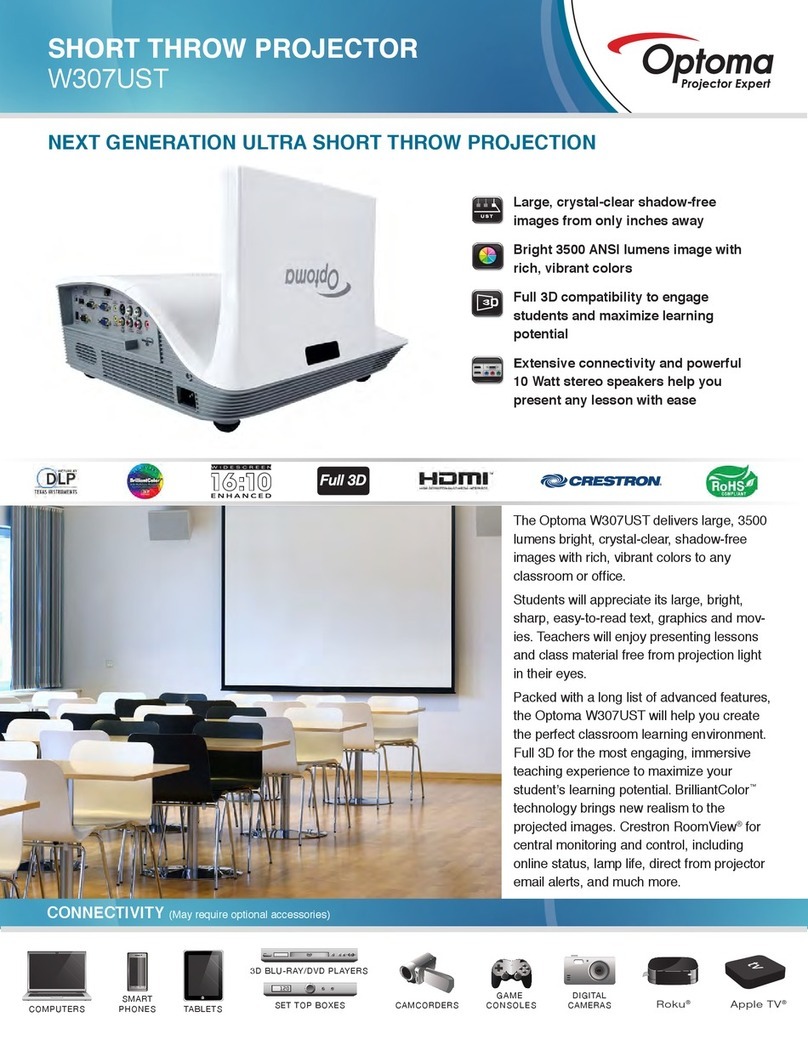 Optoma W307UST Information