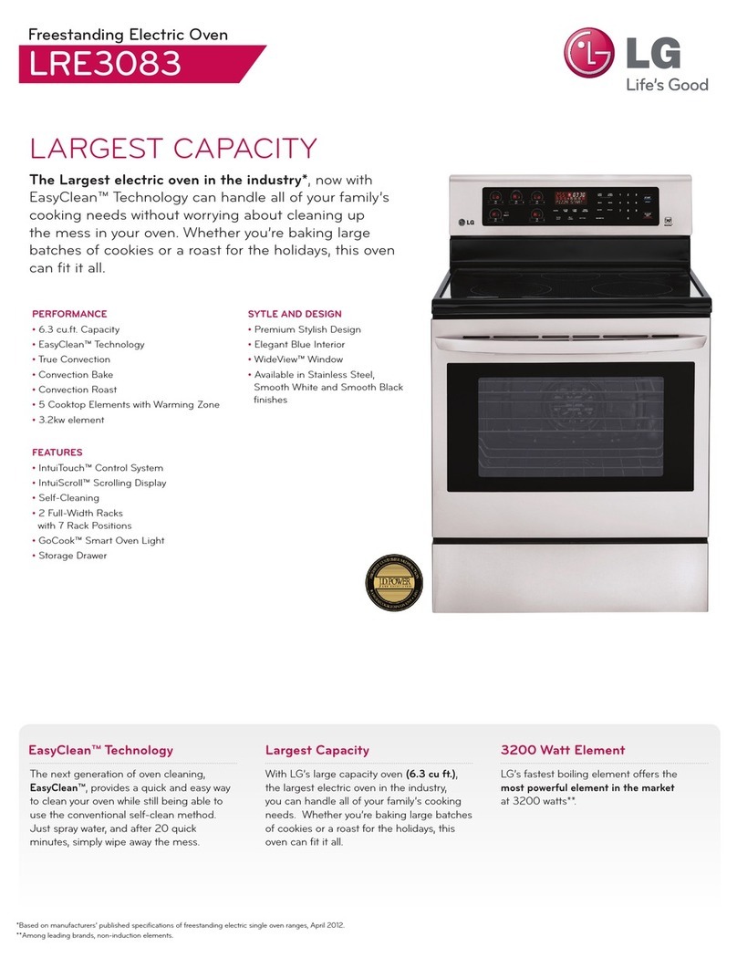 LG LRE3083SB User manual