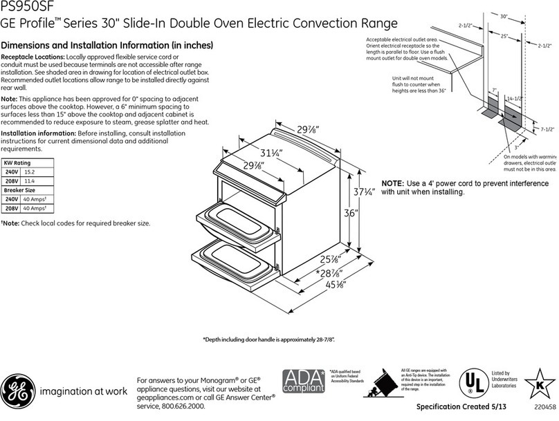 GE PS950SFSS Manual
