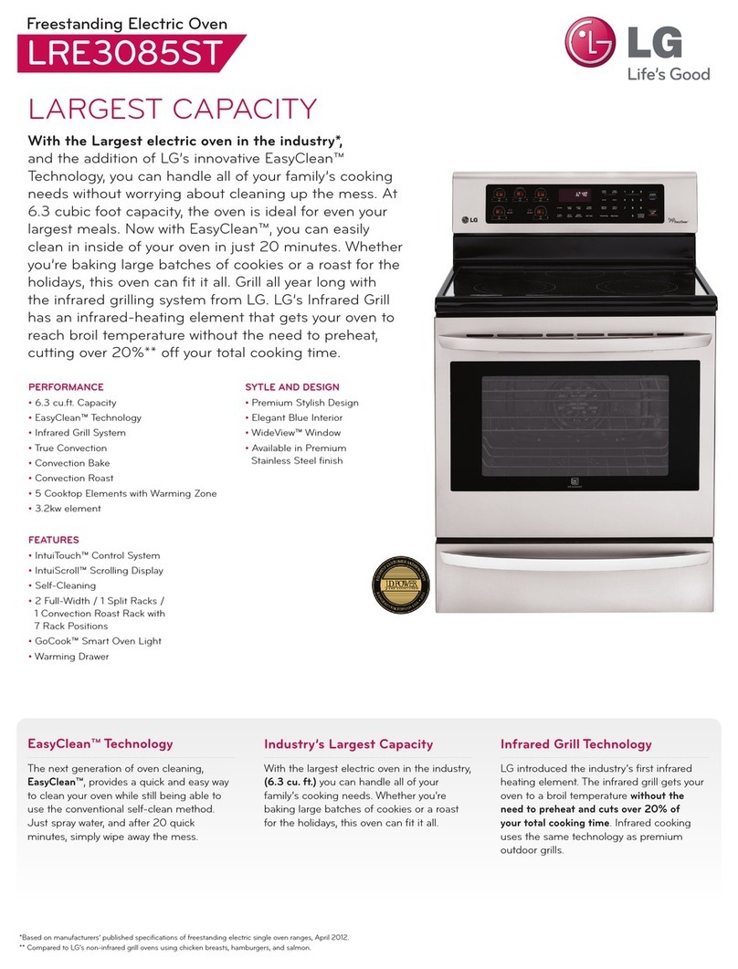 LG LRE3085ST User manual
