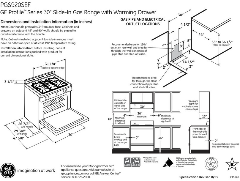 GE PGS920SEFSS Manual