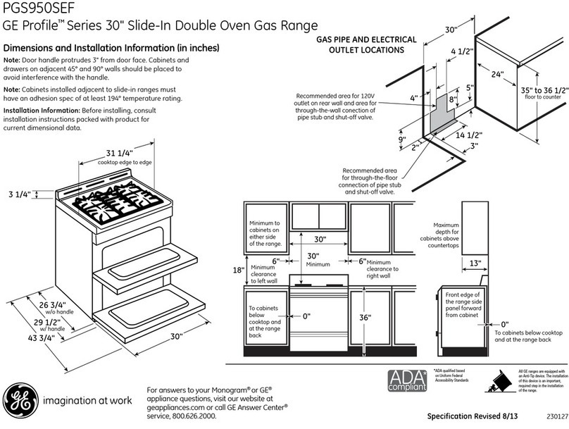 GE PGS950SEFSS Manual