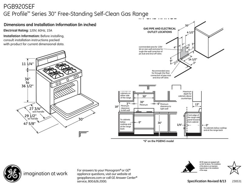 GE PGB920SEFSS Manual