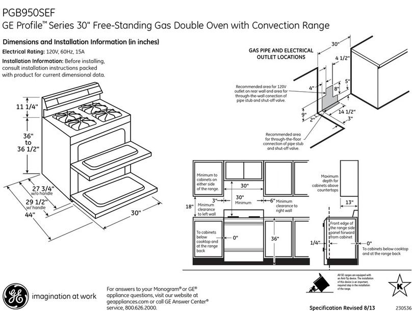 GE PGB950SEFSS Manual