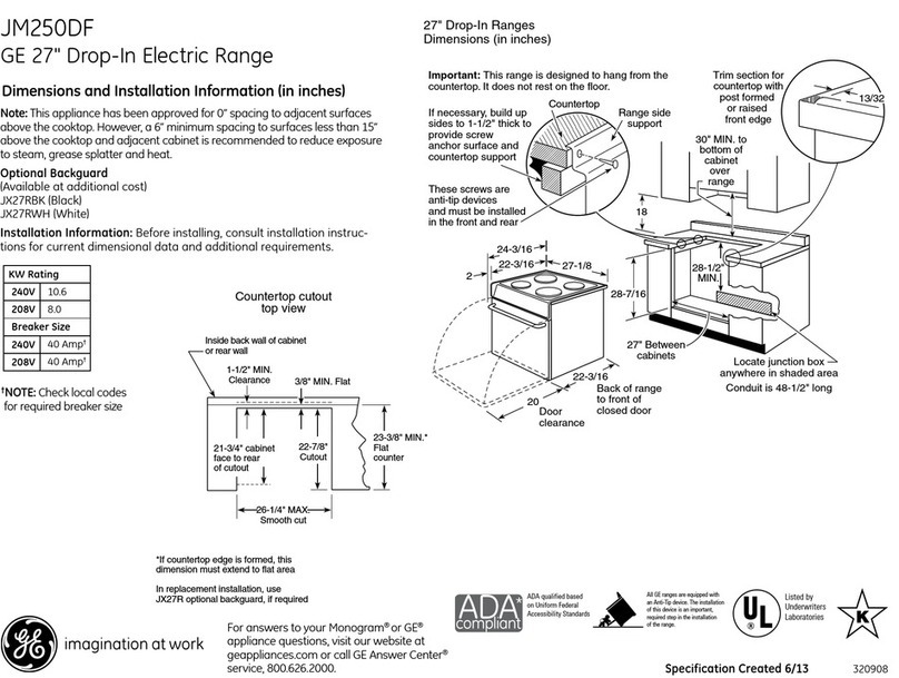 GE JM250DFCC Manual