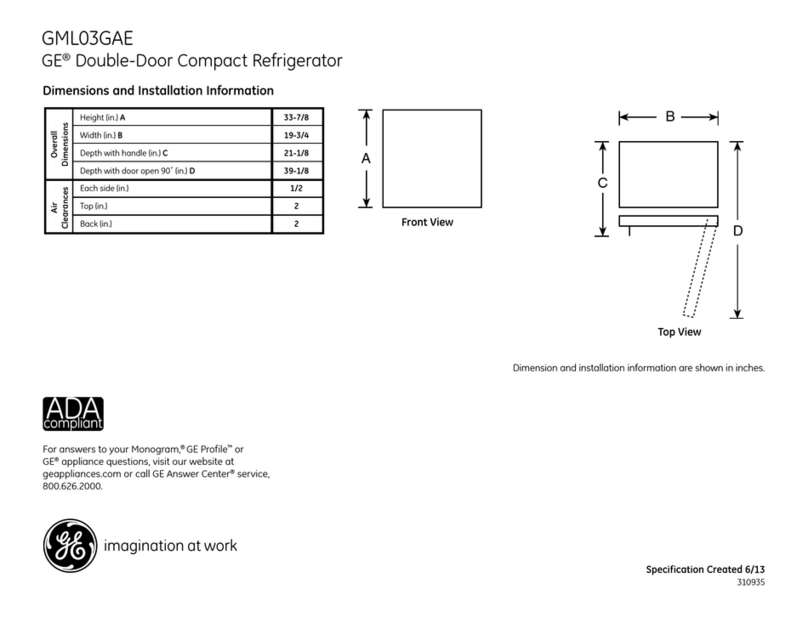 GE GML03GAEBS Manual
