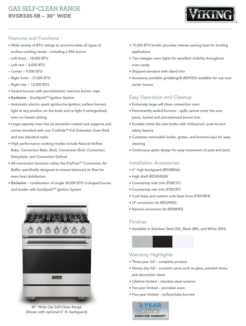 Viking RVGR330 User manual Viking RVGR330 User manual