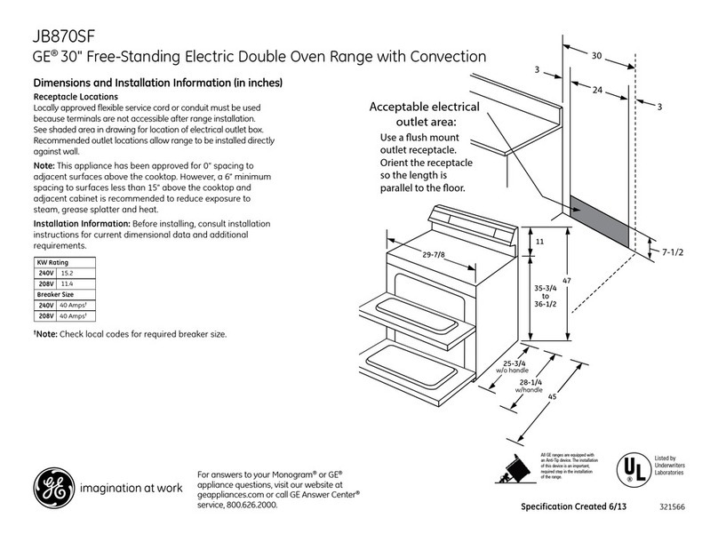 GE JB870SFSS Manual