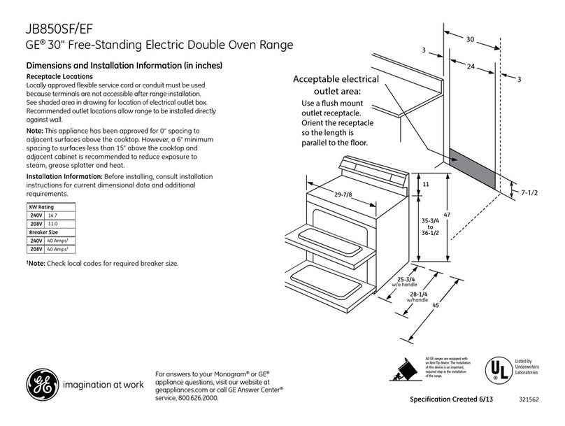 GE JB850SFSS Manual