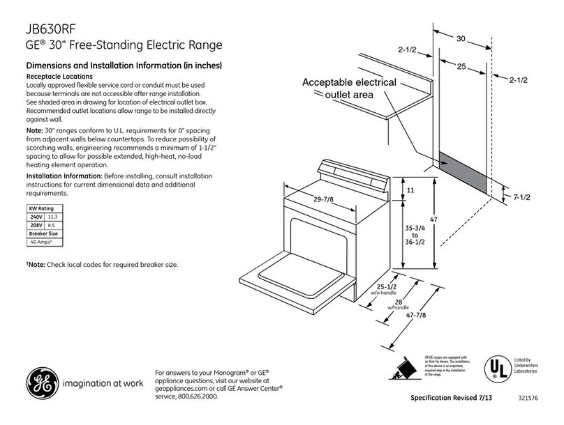 GE JB630RFSS Manual