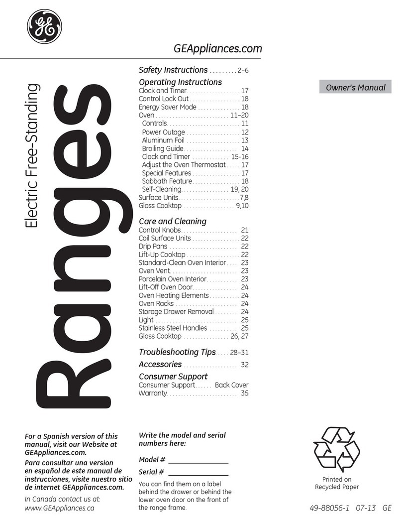 GE Artistry ABS45DFBS User manual
