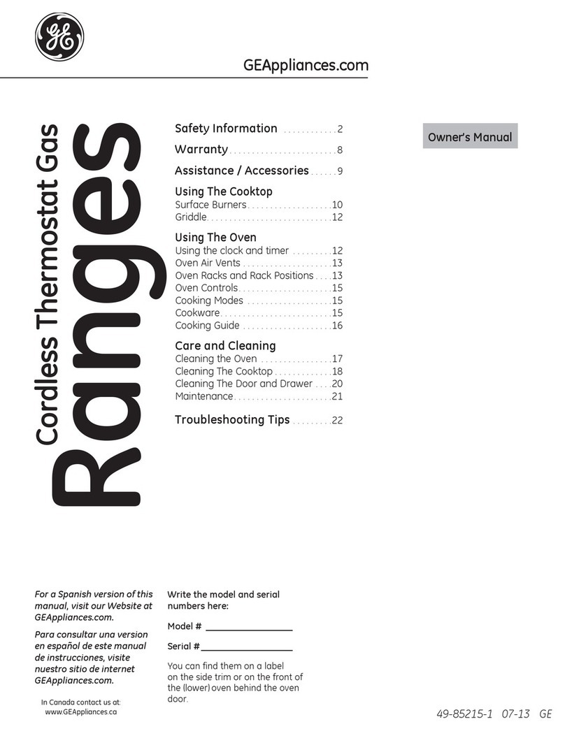 GE JGBS14PCFWW User manual